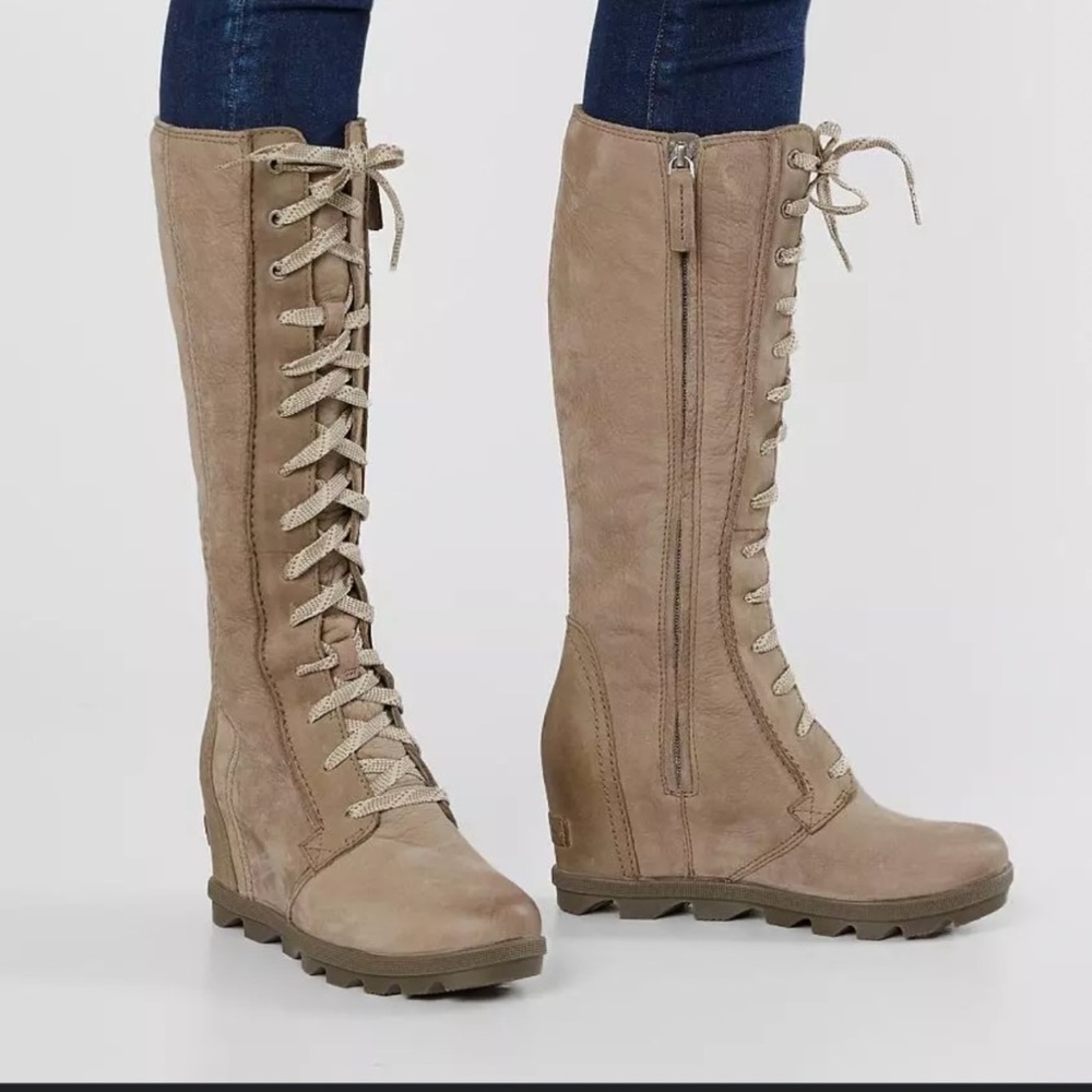 Sorel Joan of Arctic Leather wedge boots